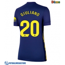 Fotballdrakt Dame Atletico Madrid Giuliano Simeone #20 Bortedrakt 2025-26 Kortermet